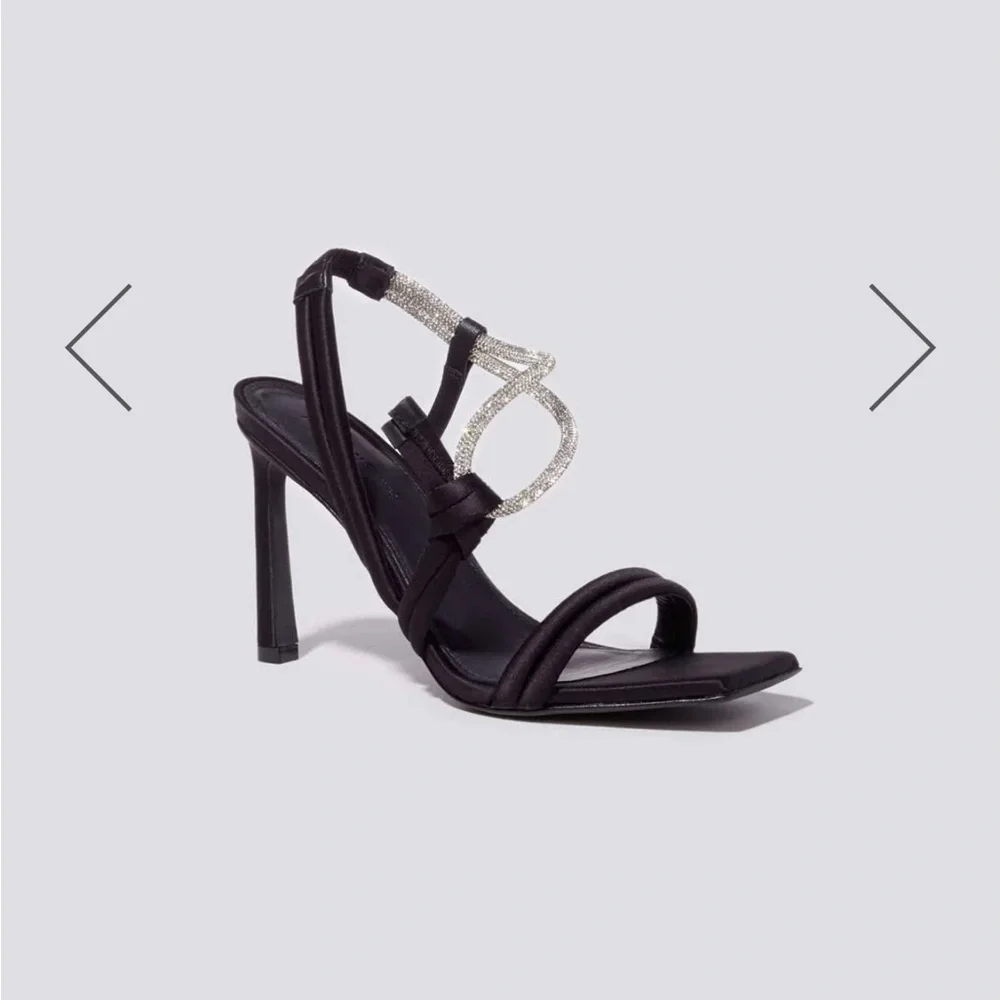 Jonathan Simkhai Cassie Strappy Crystal Sandal - Picture 2 of 6